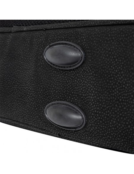 Bag for alto saxophone, faux leather, black
