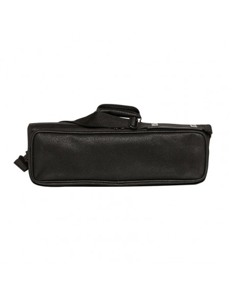 Bag for flute, faux leather, black