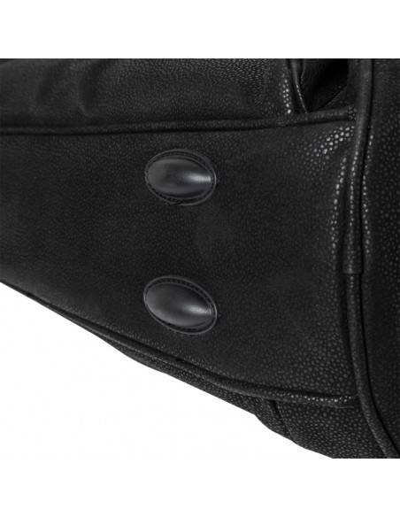 Bag for trombone, faux leather, black