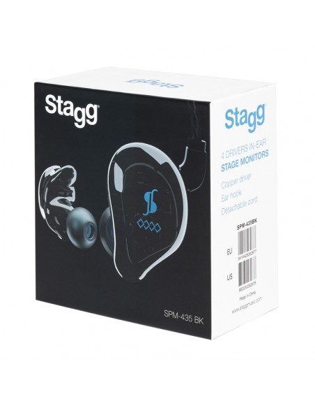 High resolution, 4 drivers, sound isolating earphones
