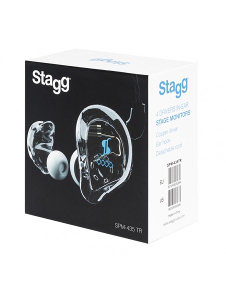 High resolution, 4 drivers, sound isolating earphones