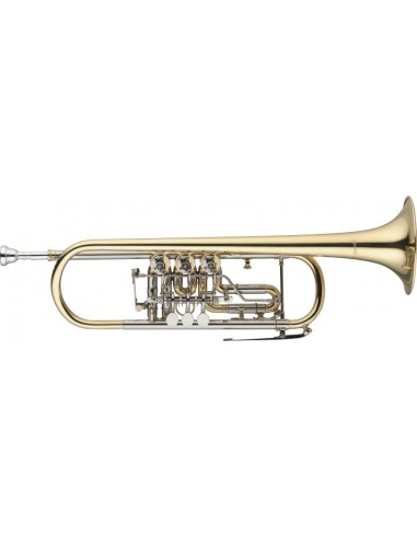 Bb Rotary Trumpet, Brass body, w/trigger