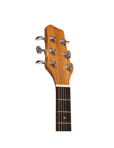 Acoustic dreadnought travel guitar, spruce, natural finish