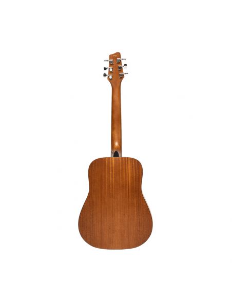 Acoustic dreadnought travel guitar, spruce, natural finish