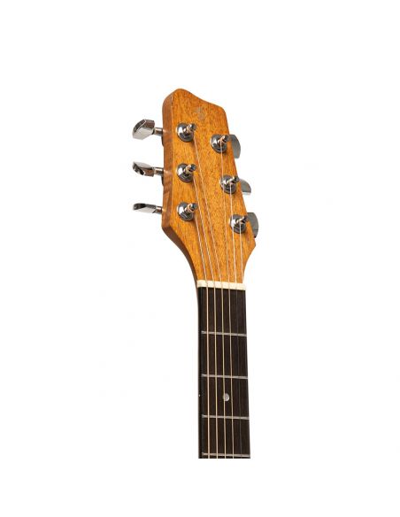Acoustic dreadnought guitar, spruce, natural finish