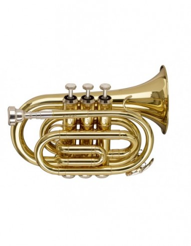 Bb Pocket Trumpet, ML-bore, Brass...
