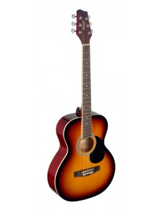 4/4 sunburst auditorium acoustic guitar with basswood top