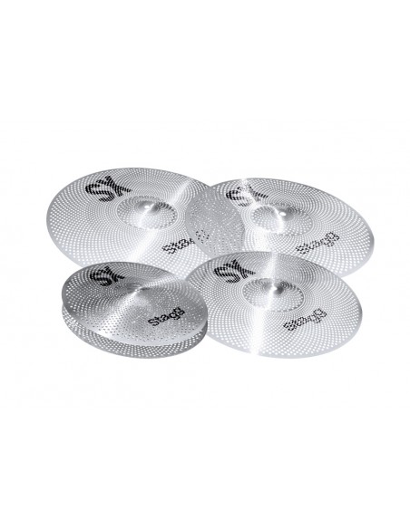 Silent cymbal set for practice