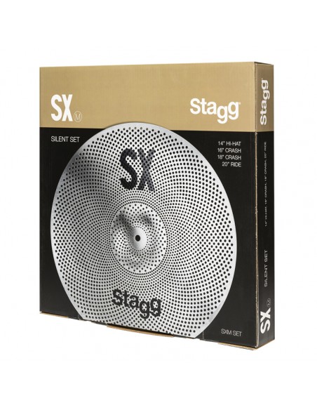 Silent cymbal set for practice