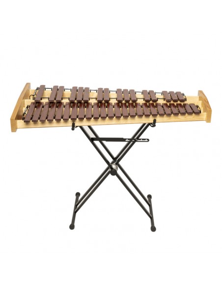 40-key desktop synthetic marimba set, with stand