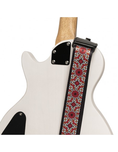 Terylene guitar strap with Mandala pattern