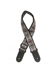 Woven nylon guitar strap, diamond pattern 2
