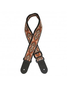 Woven nylon guitar strap, diamond pattern 2