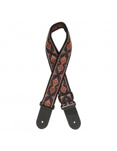Woven nylon guitar strap, diamond pattern 2