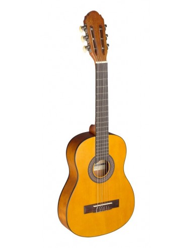 1/4 natural-coloured classical guitar...