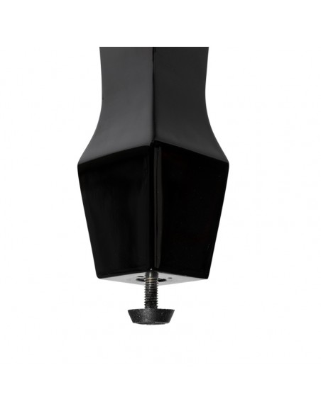 Highgloss black concert hydraulic piano bench with fireproof black vinyl top