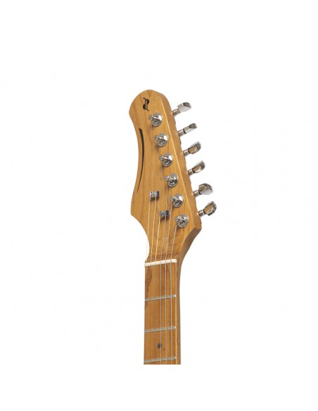 Electric guitar series 55 with solid paulownia body, left hand model