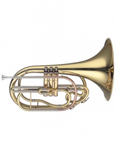 Bb Marching French Horn, 3 pistons in...