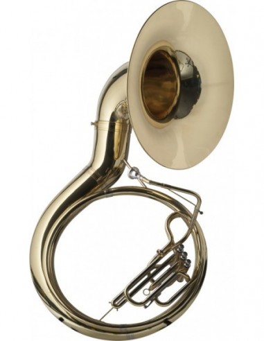 Bb Sousaphone, 3 pistons, ABS case on...