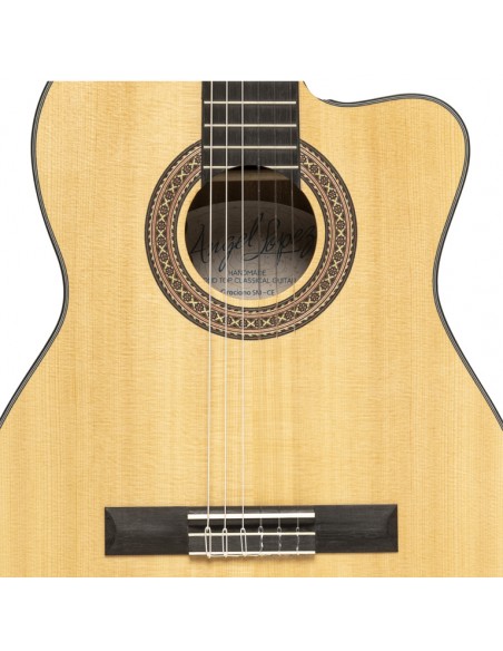 Graciano serie, electric classical guitar with solid spruce top, with cutaway