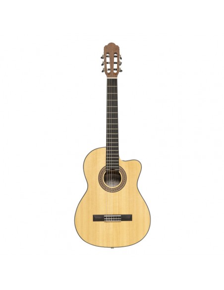 Graciano serie, electric classical guitar with solid spruce top, with cutaway