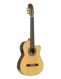 Mazuelo serie, electric classical guitar with solid cedar top, with cutaway