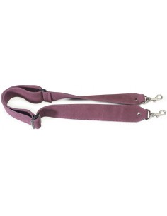 Burgundy suede strap for banjo