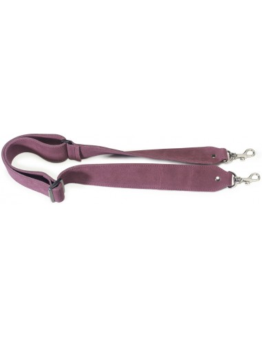 Burgundy suede strap for banjo