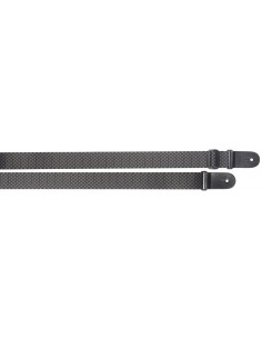 Braided nylon guitar strap with SQUARE pattern