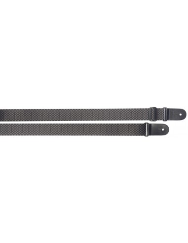 Braided nylon guitar strap with SQUARE pattern