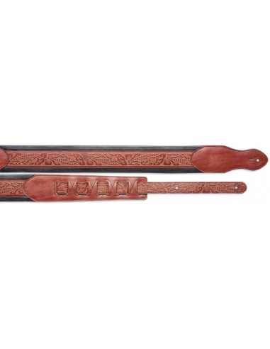 Padded leather guitar strap - Standard