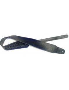 Black leatherette guitar strap