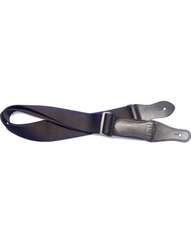 Black coton guitar strap