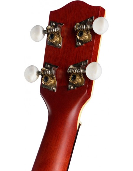 Traditional soprano Ukulele with solid spruce top, in black nylon gigbag