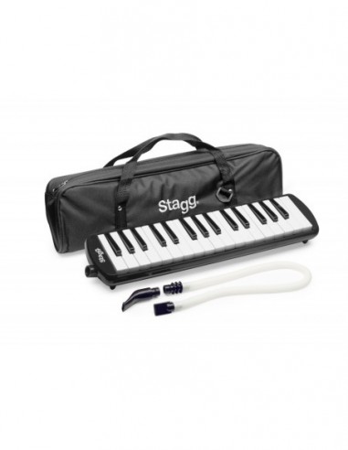 Black plastic melodica with 32 keys...