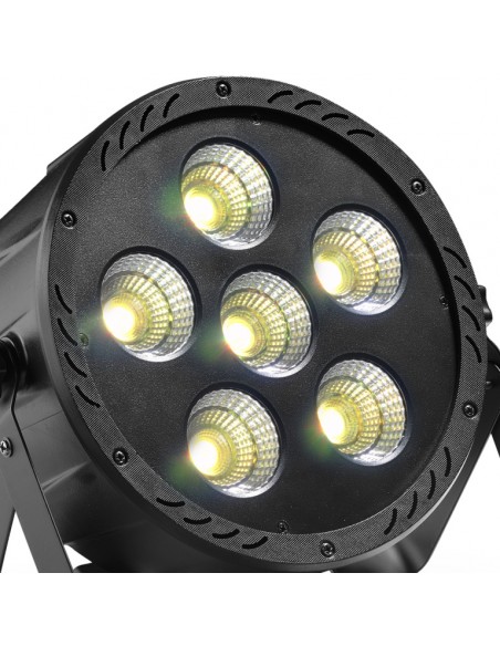 Flat ECOPAR 6 spotlight with 6 x 30-watt RGB (3 in 1) LED