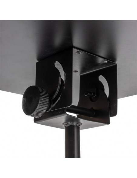 Multi-purpose metal table (47 x 47 cm) w/tubular folding legs and adjustable angle