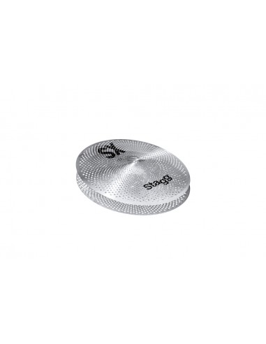 Silent practice cymbal hi-hat set 14"