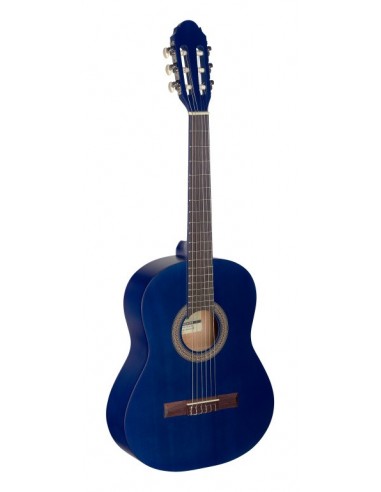 1/2 blue classical guitar with linden...