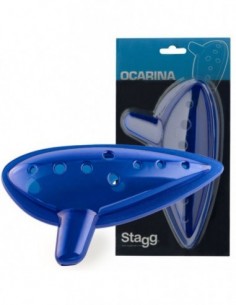 Blue plastic ocarina