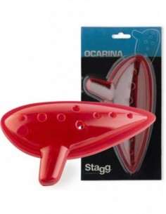 Red plastic ocarina