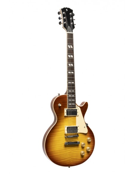 Deluxe Series, electric guitar solid Mahogany with AAA flamed maple top