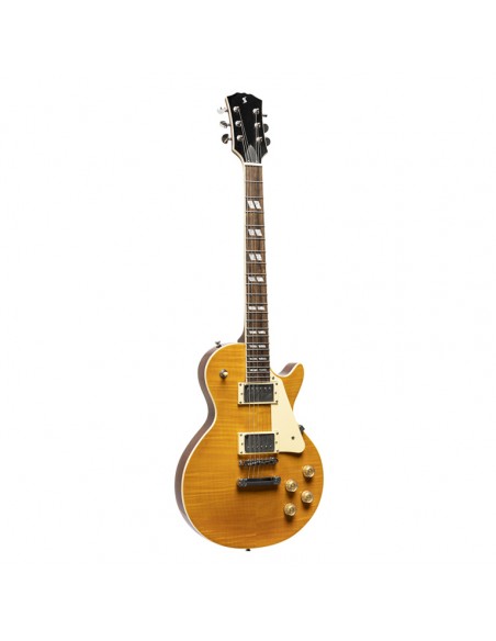 Deluxe Series, electric guitar solid Mahogany with AAA flamed maple top
