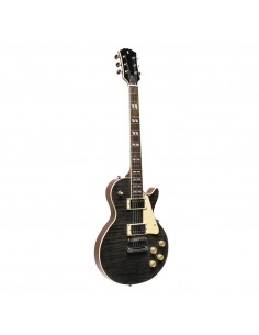 Deluxe Series, electric guitar solid Mahogany with AAA flamed maple top 2