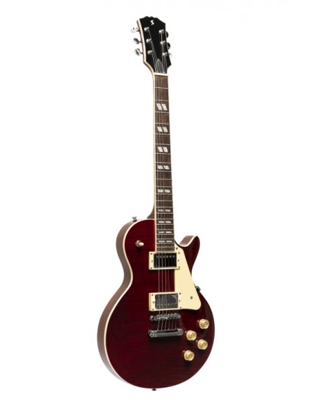 Deluxe Series, electric guitar solid Mahogany with AAA flamed maple top