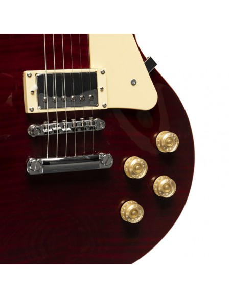 Deluxe Series, electric guitar solid Mahogany with AAA flamed maple top