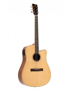 Dreadnought cutaway acoustic-electric guitar with spruce top, 45 series