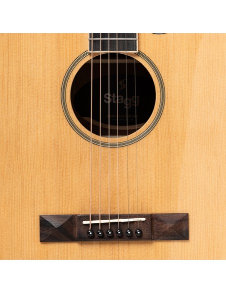 Dreadnought cutaway acoustic-electric guitar with spruce top, 45 series