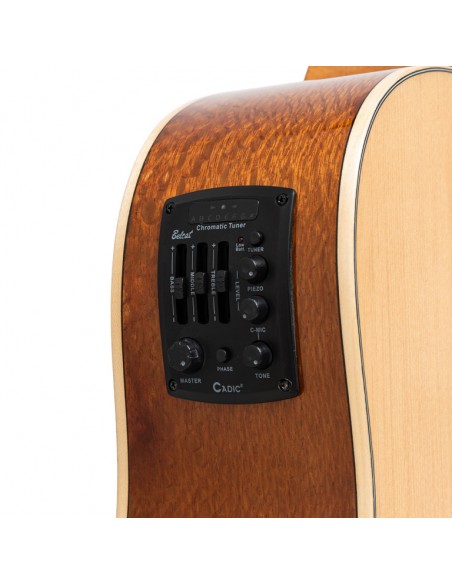 Dreadnought cutaway acoustic-electric guitar with spruce top, 45 series
