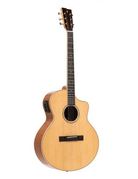 Orchestra cutaway acoustic-electric guitar with spruce top, 45 series